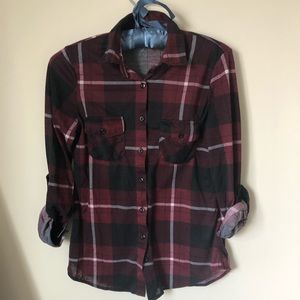 Plaid long sleeve shirt